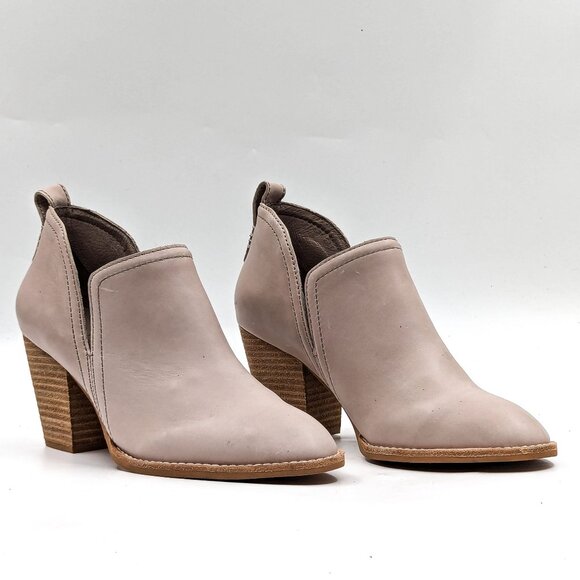 Jeffrey Campbell Women Rosalee Ivory Leather Western Cowboy Boots size 7.5 - Picture 1 of 12